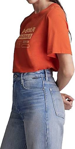 G-Star RAW T-Shirt Originals Label Regular Fit Tee in rot bestellen -  78843607
