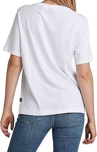 G-Star RAW T-Shirt Originals Label Regular Fit Tee in weiß bestellen -  78843601