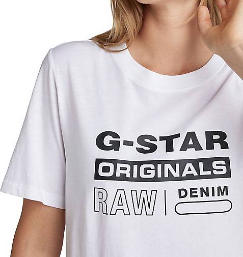 bestellen in 78843601 Tee Fit G-Star Label RAW T-Shirt Originals weiß Regular -