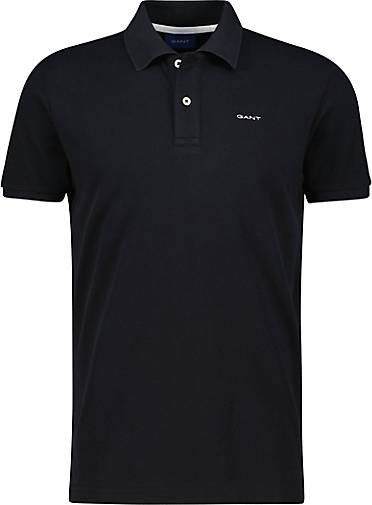 GANT Herren Poloshirt PIQUE RUGGER Regular Fit in schwarz bestellen -  12533702