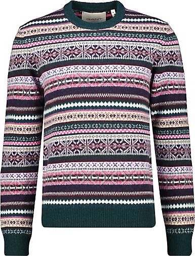 MULTI in GANT ISLE FAIR 17643401 Herren COLOUR C-NECK Lammwolle bestellen Pullover bunt - aus