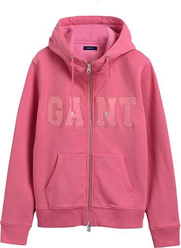 GANT Sweatjacke D2. Gant Logo Zip Hoodie in rosa bestellen - 78787701