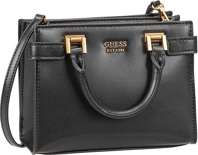 Damen Taschen Umhängetaschen und Geldbörsen Guess Handtasche Kristle Mini Satchel in Schwarz 
