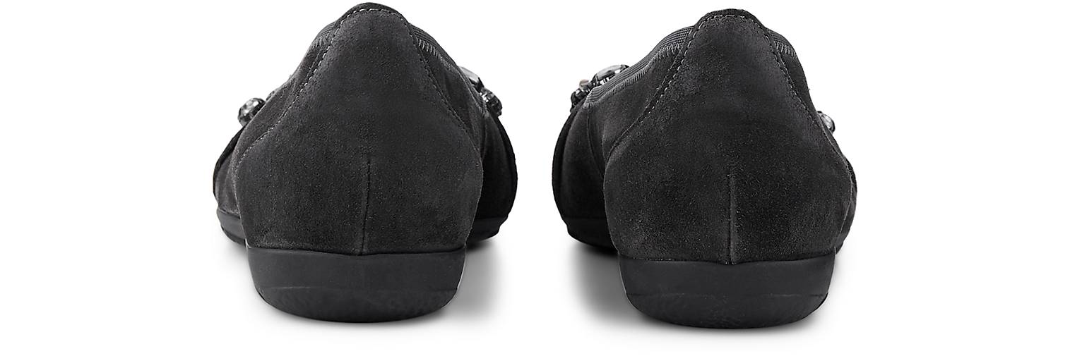 Gabor Komfort Ballerina in grau dunkel kaufen | GÖRTZ um grau Ballerina Gabor 33% Markenschuhe | reduziert