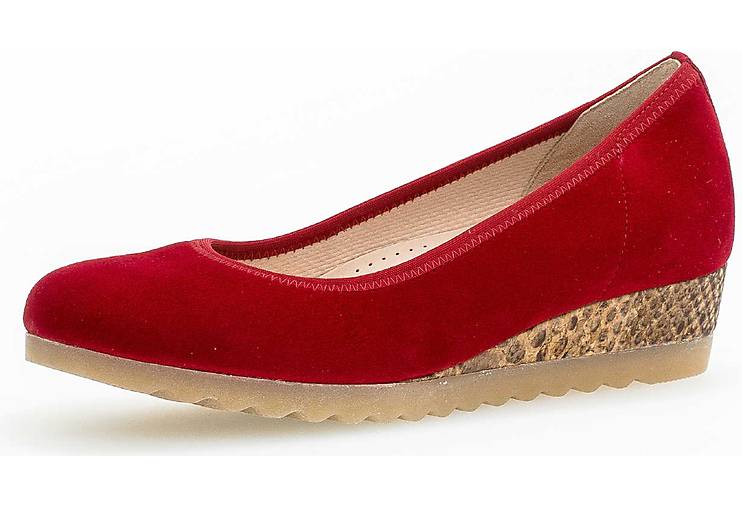 gabor red pumps