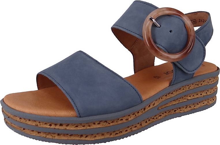 gabor sandalen blau damen