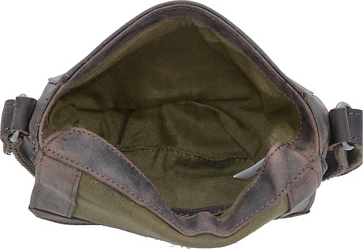Greenburry Umhängetasche vintage revival mini bag Damen Taschen Schultertaschen in Braun 16 cm 