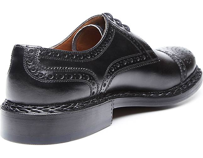 HEINRICH DINKELACKER Schnürer Buda Half-Brogue BC in schwarz