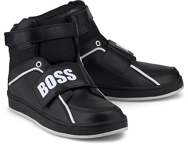 BOSS BLACK Herren Sneaker Schuhe Turn echt Leder Sport Lauf 