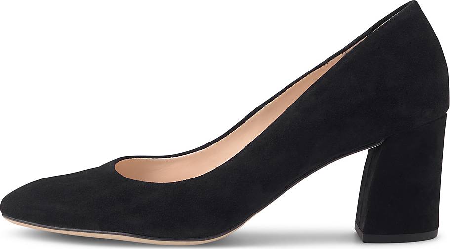 veloursleder pumps schwarz