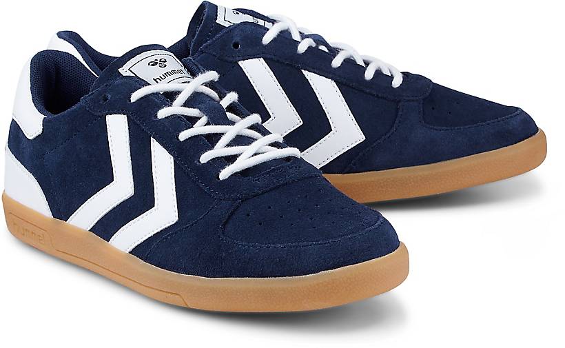 Hummel Sneaker VICTORY JR in blau dunkel kaufen | GÖRTZ Jungen Klettschuhe von Victory in grün