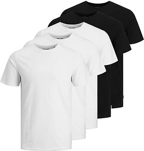 JACK & JONES T-Shirt JJEORGANIC BASIC TEE O-NECK 5PK 5er Pack