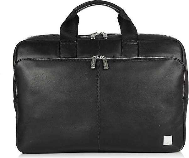 KNOMO LONDON Brompton Newbury Aktentasche Leder 40 cm Laptopfach in