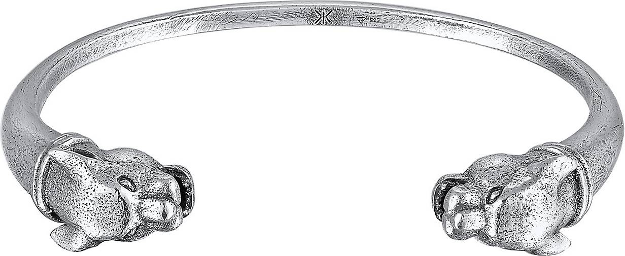 KUZZOI Armband Armreif Panther Maskulin Tier Symbol 925 Silber in silber  bestellen - 17206301