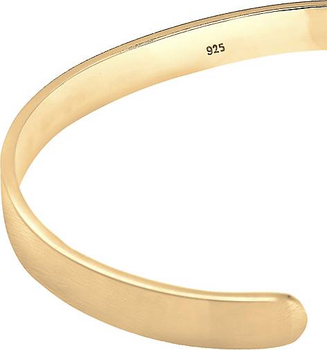 KUZZOI Armband Basic matt gold 92994903 - Bangle Armreif in Silber Sterling bestellen 925