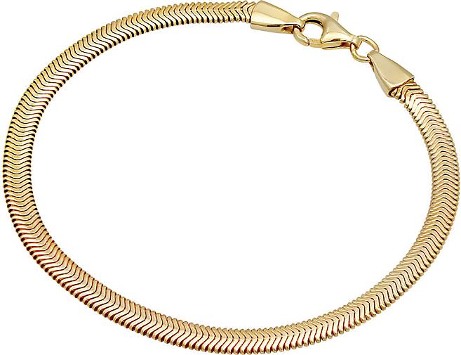 KUZZOI gold Schlangenkette Silber bestellen 925 96175201 Armband in Elegant - Flach Fischgräte
