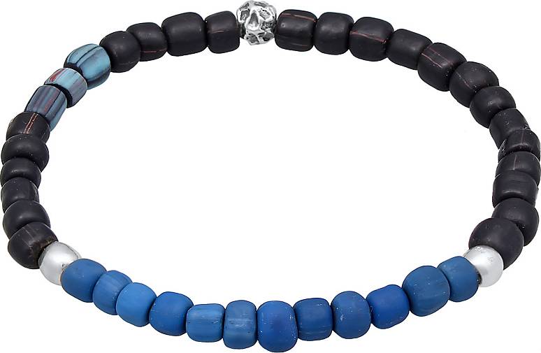 dunkelblau KUZZOI in bestellen 23143602 Beads Armband - Silber Glas 925