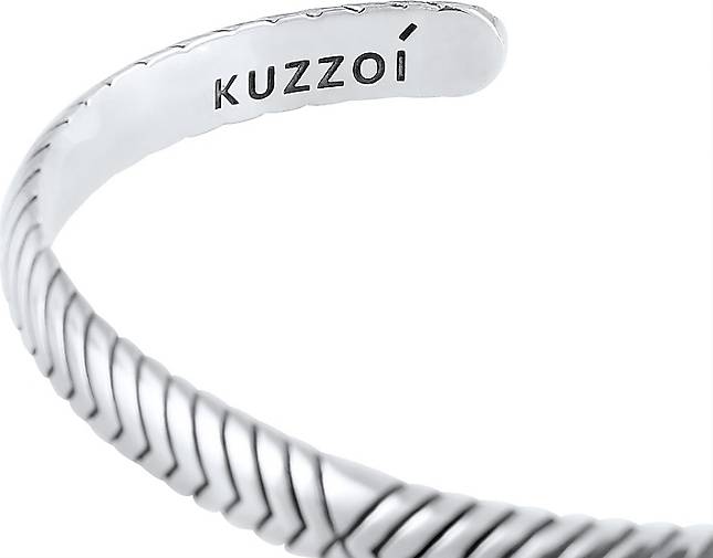 Armreif Oxidiert silber Armband bestellen Herren 93079101 in Offen Silber Basic KUZZOI - 925