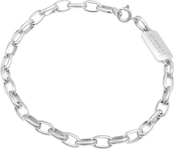 KUZZOI Armband Herren Gliederkette Oval Massiv Basic 925 Silber in silber  bestellen - 92973102