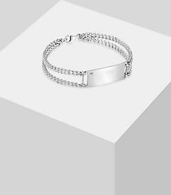 Basic Silber Armband Platte Herren bestellen in ID-Armband - 97893201 Sterling 925 silber KUZZOI