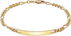 Armband Platte gold Klassisch Figaro bestellen Herren - KUZZOI 97893801 Silber 925 in ID