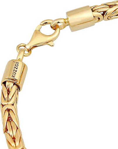 KUZZOI Armband Herren Königskette Rund 925 Silber in gold bestellen -  74464101