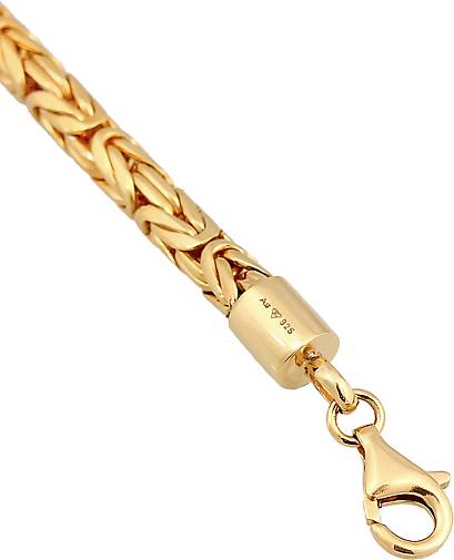 KUZZOI Armband Herren - bestellen Königskette 925 Rund Silber 74464101 gold in