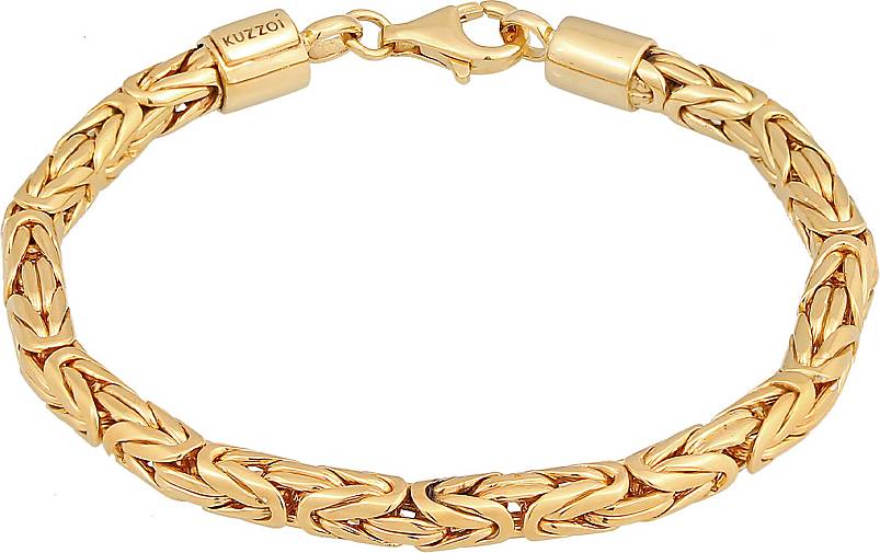 KUZZOI Armband Herren Königskette Rund 925 Silber in gold bestellen -  74464101