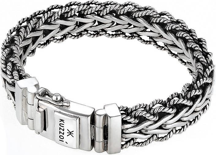KUZZOI Armband Herren 93303301 silber - bestellen 925er Silber Panzerarmband in Gliederkette