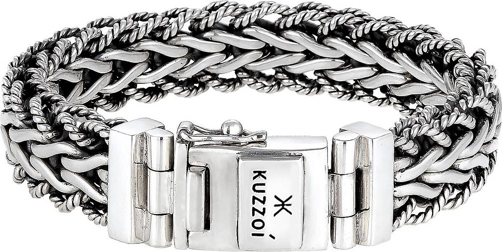 KUZZOI Armband Herren Panzerarmband Silber 93303301 Gliederkette - 925er bestellen in silber