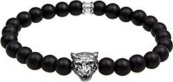 Armband Kopf Onyx Tiger bestellen Herren Silber KUZZOI in schwarz 925 93054001 Black Edelsteine -