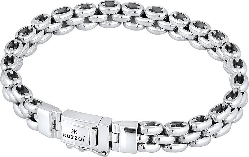 KUZZOI Armband Herren 98224601 Chunky 925 silber - Oxidiert Chain in Trend Silber bestellen