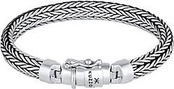 KUZZOI Armband Herren Zopfglieder Kastenverschluss 925 Silber in silber  bestellen - 93732201