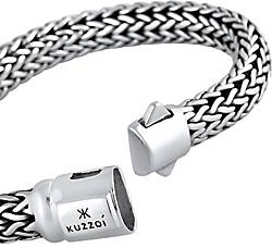 KUZZOI Armband Herrenschmuck Panzerarmband Basic in bestellen - 92814001 Silber 925 silber Cool