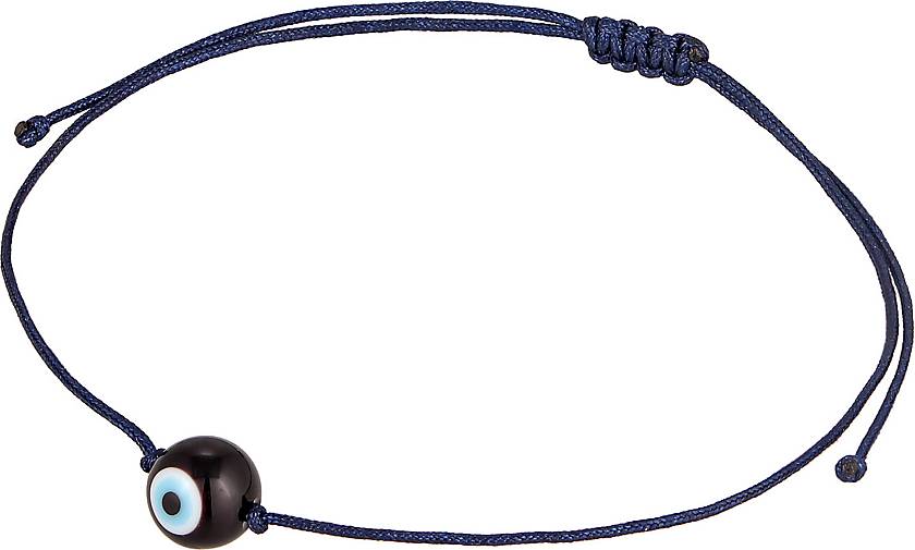17796401 KUZZOI - Bead blau Glas Armband Nylon Eye Textilarmband in bestellen Evil