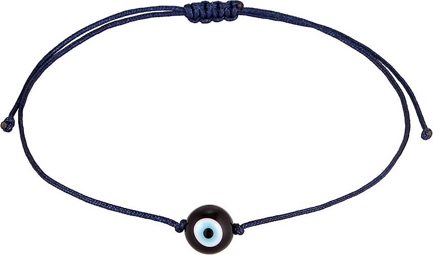 KUZZOI Armband Nylon Textilarmband Evil Glas 17796401 bestellen Bead blau - Eye in