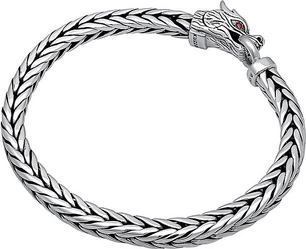KUZZOI Armband Panzerarmband Drache Ringverschluss - in Silber silber bestellen 96583201 925er