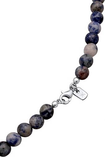 Beads - 18204601 Vintage Silber bestellen Halskette blau Achat in 925 Perlen KUZZOI