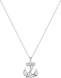 KUZZOI Halskette Anker Maritim Meer 925 Sterling Silber in silber bestellen  - 97834301 | Silberketten