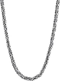 Silber 92995801 KUZZOI bestellen Halskette Basic Oxidiert silber Königskette Cool Herren 925 in -