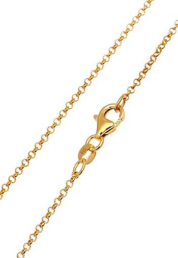 KUZZOI Halskette Herren Erbskette Kreuz Oxidiert Massiv 925 Silber in gold  bestellen - 92869403