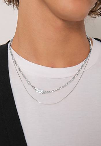 KUZZOI Halskette Herren Ketten Set - Figaro Silber 99538603 Venezia in 925 silber bestellen