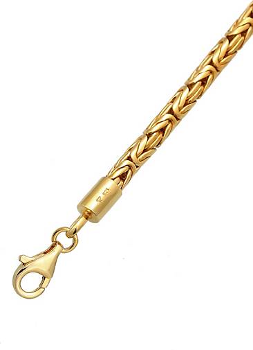 KUZZOI Halskette Herren Königskette Rund 925 Sterling Silber in gold  bestellen - 92869002
