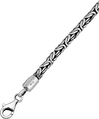 KUZZOI Halskette Herren Königskette Rund - 925 Silber in bestellen 92869001 Sterling schwarz