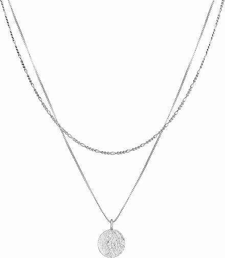 KUZZOI Halskette Herren Layer Figaro Silber in 925 silber 96563101 Plättchen bestellen - Venezianer