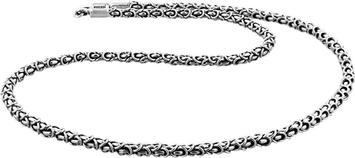 925 Herrenschmuck Halskette in bestellen KUZZOI - Oxidiert silber Königskette Silber 98903101