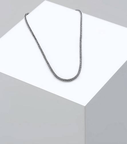 Halskette in Schlangenkette 925 Silber - Männer Basic bestellen silber Oxidiert KUZZOI 96585001