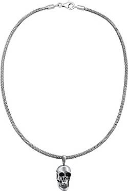 KUZZOI Halskette Männerkette Totenkopf Anhänger Massiv 925 Silber in silber  bestellen - 96584301