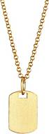 KUZZOI Halskette Marke Military Platte Brushed 925 Sterling Silber