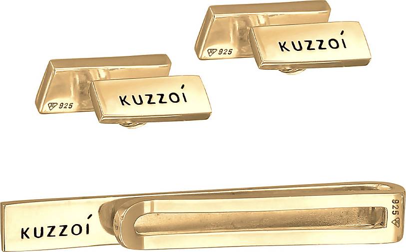 - in KUZZOI Manschettenknöpfe bestellen Krawattennadel Silber 925 Elegant 73143602 gold Set